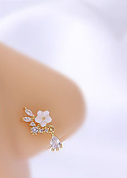 Nose Stud Flower European And America Piercing Ear Stud Nose Ring