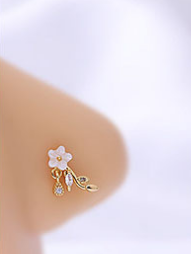 Nose Stud Flower European And America Piercing Ear Stud Nose Ring