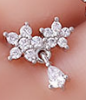 Nose Stud Flower European And America Piercing Ear Stud Nose Ring
