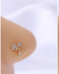 Nose Stud Flower European And America Piercing Ear Stud Nose Ring